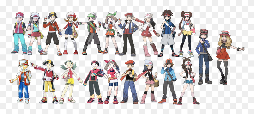 1854x754 Pokemon Game Trainers, Comics, Book, Person HD PNG Download