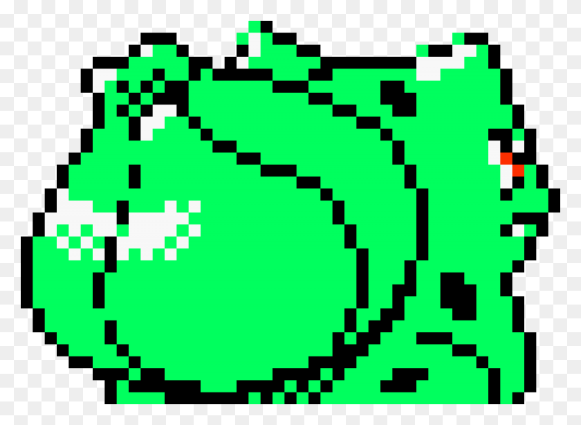 1170x832 Покемон Goldsylvercrystal Bulbasaur Back Hue Shift Pixel Art, Первая Помощь, Узор, Текст Hd Png Скачать