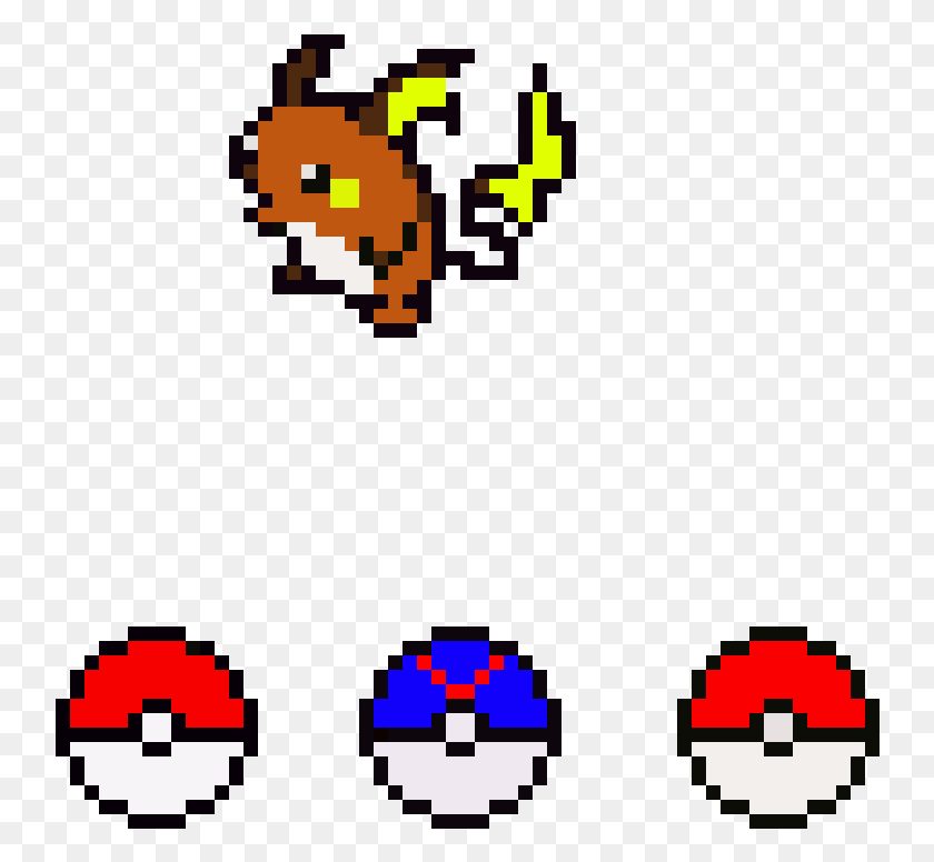 742x716 Descargar Png / Pokémon Tiene Que Atraparlos A Todos Pixel Raichu, Pac Man, Super Mario Hd Png