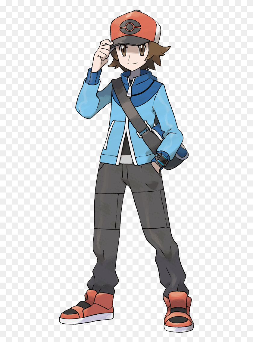 451x1077 Pokemon Hilbert, Persona, Humano, Disfraz Hd Png