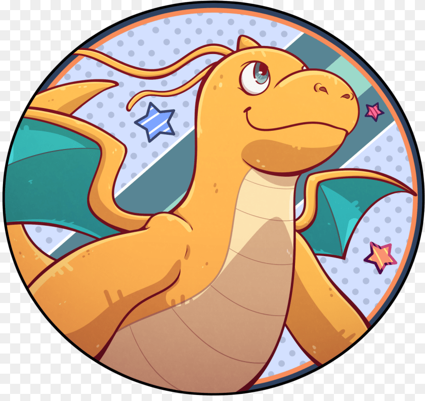 1255x1187 Pokemon Icon Dragonite, Art Sticker PNG