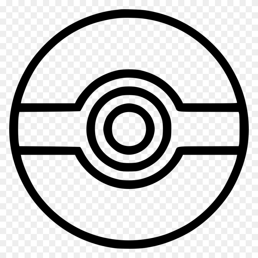 980x978 Pokemon Icon Free Pokemon Icon Pokeball Svg Черный Белый Svg Покемон, Символ, Логотип, Товарный Знак Hd Png Скачать