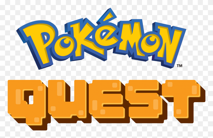 1825x1138 Descargar Png Pokemon Let39S Go Eevee Logo De Pokemon Quest Switch Logo, Texto, Alfabeto, Word Hd Png