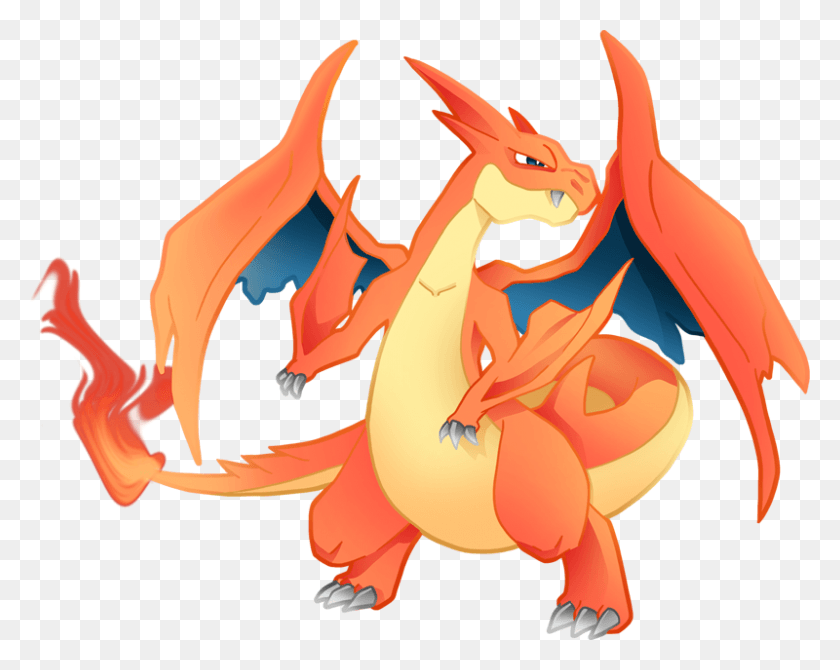 800x626 Pokemon Mega Charizard Y Is A Fictional Character Of Cartoon, Graphics, Modern Art HD PNG Download