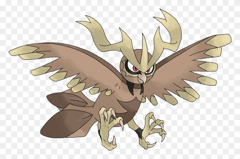 800x509 Pokemon Mega Noctowl Is A Fictional Character Of Humans Pokemon Noctowl, Animal, Mammal, Wasp HD PNG Download