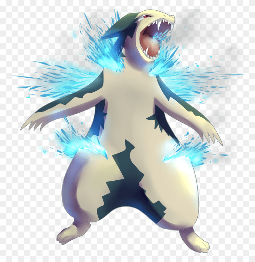 774x800 Pokemon Mega Typhlosion Frost Is A Fictional Character Cartoon, Graphics, Tree HD PNG Download