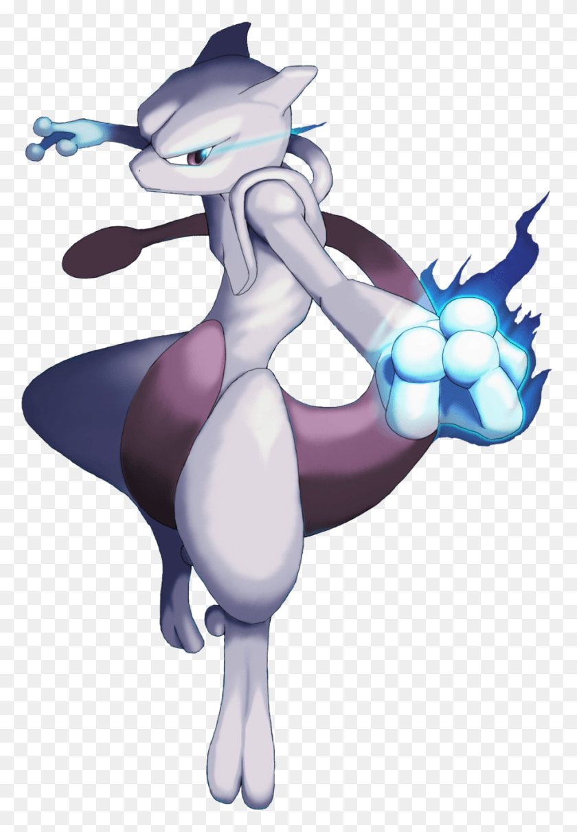 917x1353 Descargar Png / Pokemon Mewtwo, Toy, Graphics Hd Png