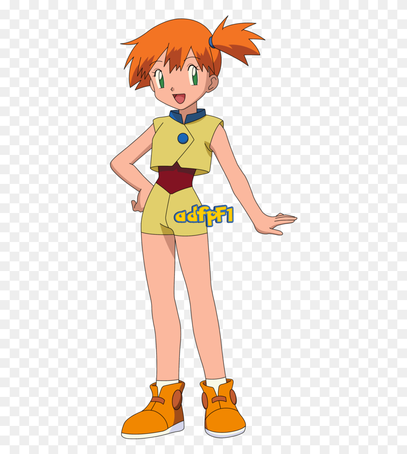 389x878 Pokemon Misty Advanced Generation, Clothing, Apparel, Person HD PNG Download