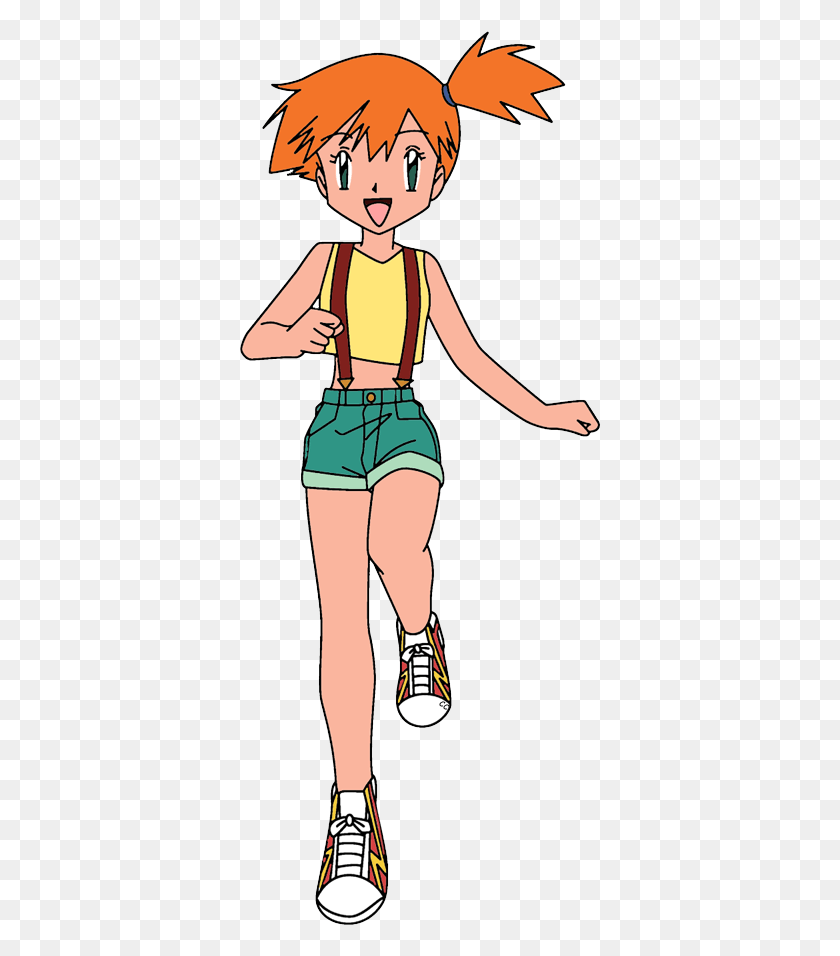 363x896 Pokemon Misty Clipart, Clothing, Apparel, Shorts HD PNG Download