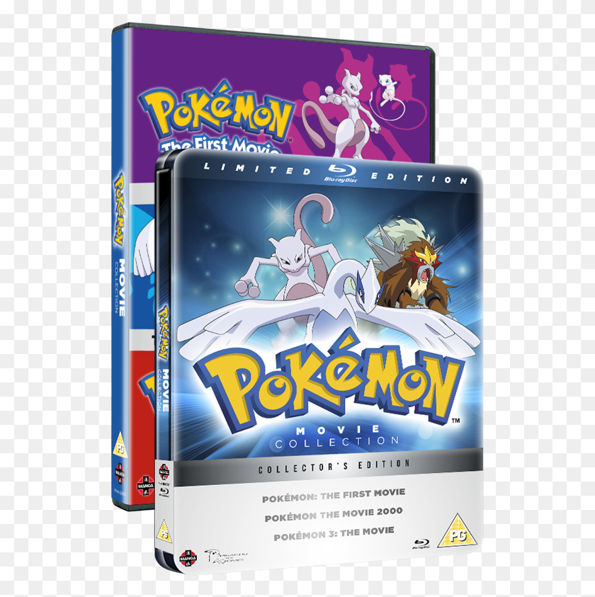 527x783 Descargar Png Pokemon Película 1 3 Colección Pokemon Película 1 3 Colección, Dvd, Disco, Anuncio Hd Png