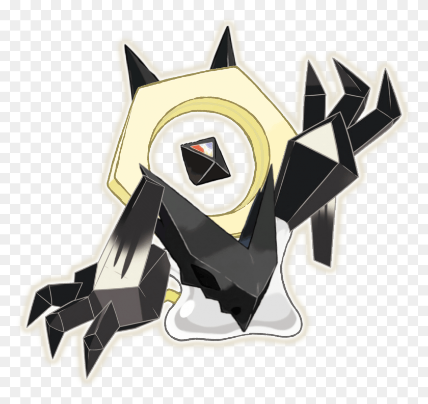 1437x1351 Descargar Png Pokemon Necrozma Lindo, Símbolo, Emblema, Granada Hd Png