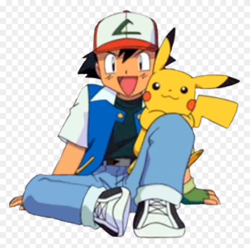 1020x1012 Pokemon Pikachu Ash Ashketchum Anime Freetoedit, Person, Human, Helmet HD PNG Download