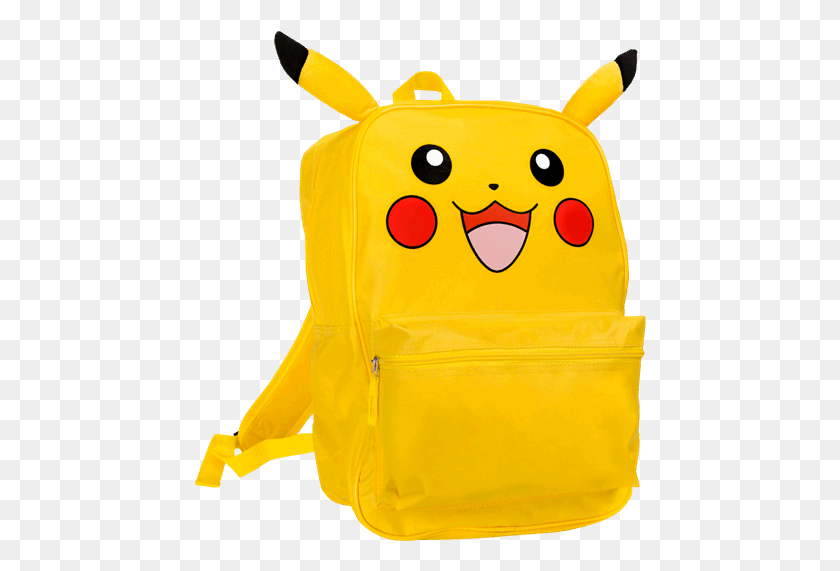 452x511 Pokemon Pikachu Backpack Stuffed Toy, Bag, Clothing, Apparel HD PNG Download