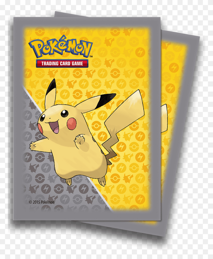 828x1017 Descargar Png Pokemon Pikachu Deck Protector Sleeves Pokemon Sleeves, Sobre, Correo, Tarjeta De Felicitación Hd Png