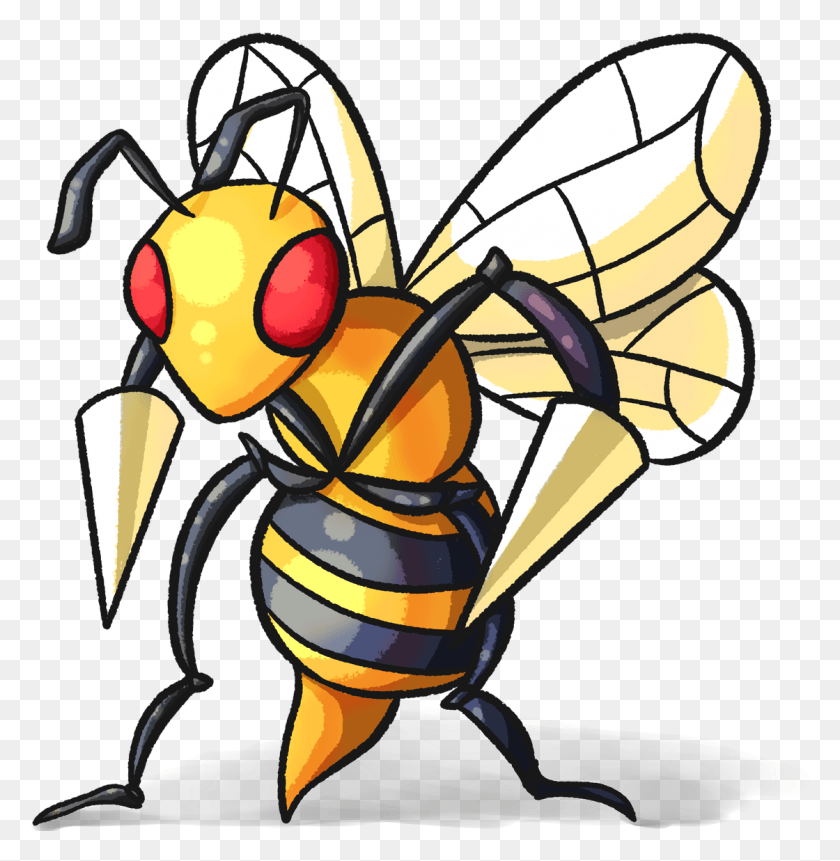 1120x1151 Pokemon Pokemongo Pokemonart Fanart Artistsontwitter Net Winged Insects, Wasp, Bee, Insect HD PNG Download
