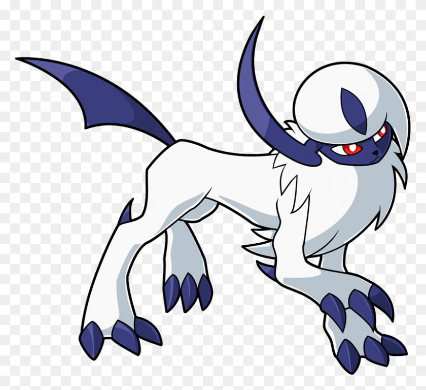800x727 Pokemon Shiny Absol Is A Fictional Character Of Humans Shiny Absol Mega Pokemon, Hook, Claw, Mammal HD PNG Download