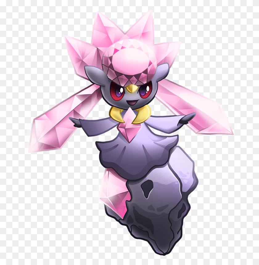 696x800 Pokemon Shiny Diancie Is A Fictional Character Of Humans Cartoon, Graphics, Manga HD PNG Download