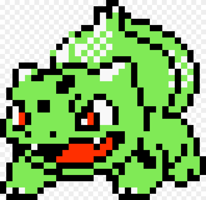 1188x1152 Pokemon Silver Bulbasaur Sprite, Green, Pattern, Qr Code, Art Clipart PNG