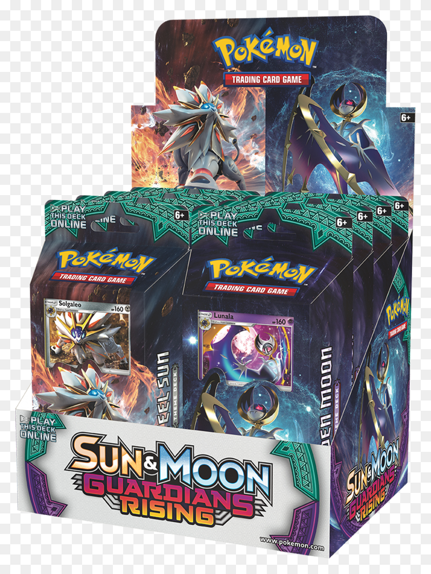 1702x2310 Descargar Png / Pokémon Sol Amp Moon Pokémon Guardians Rising Display Box Hd Png