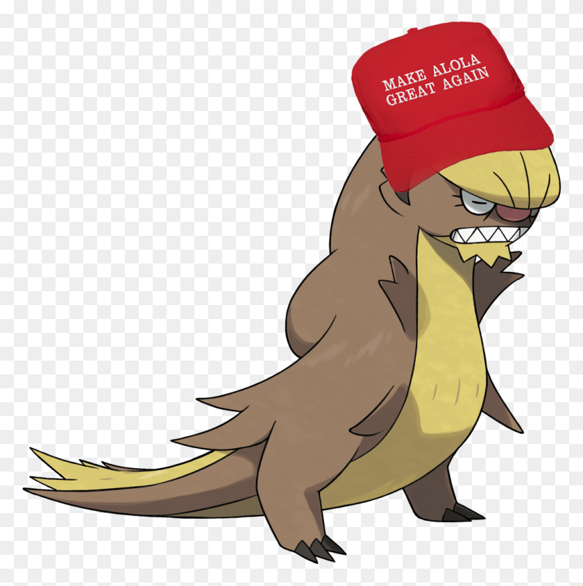 1046x1054 Pokemon Sun And Moon Donald Trump, Animal, Wildlife, Person HD PNG Download