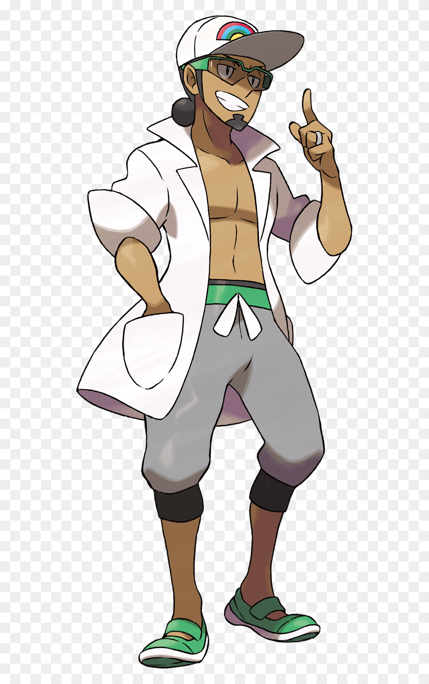 541x1280 Pokemon Sun And Moon Kukui, Person, Human, Clothing HD PNG Download