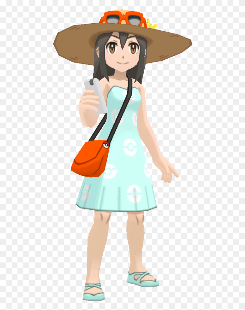 480x1003 Pokemon Sun And Moon Tourist, Person, Human, Female HD PNG Download