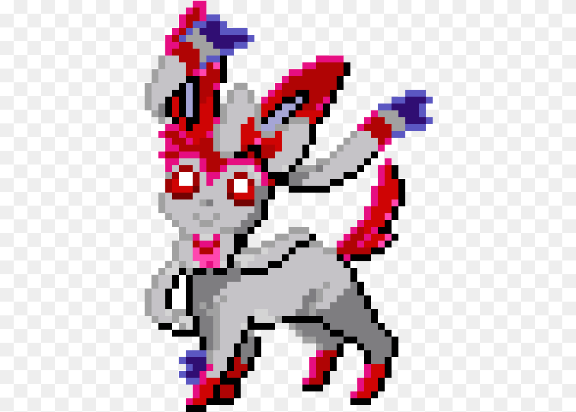 421x601 Pokemon Sylveon Punto De Cruz, People, Person Sticker PNG