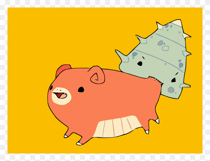 1000x750 Descargar Png / Pokemon Take It Slow Bro, Piggy Bank Hd Png