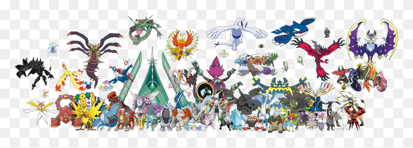 1607x497 Pokemon Tapus, Doodle HD PNG Download