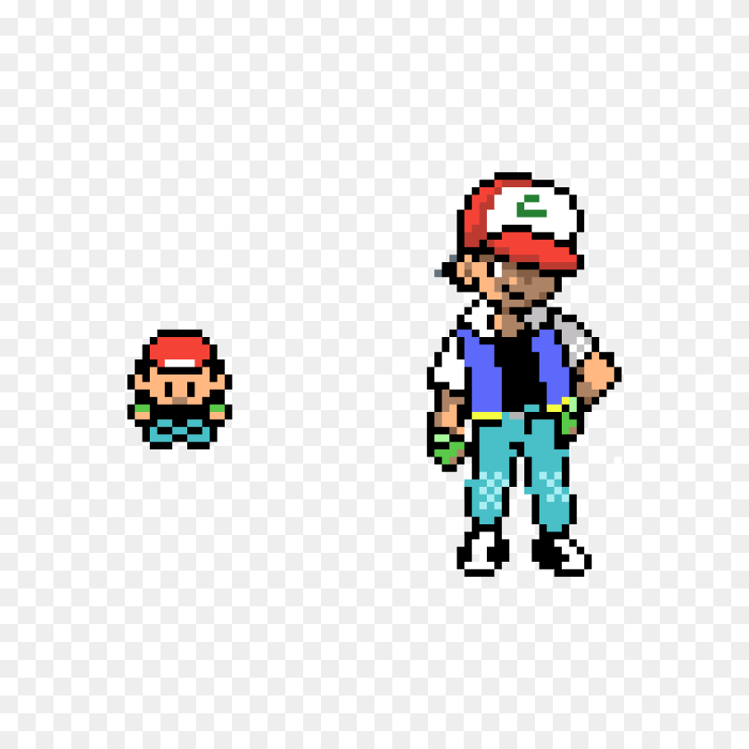 1200x1200 Pokemon Trainer Ash Pokemon Red Trainer Sprite, Person, Game, Super Mario Transparent PNG