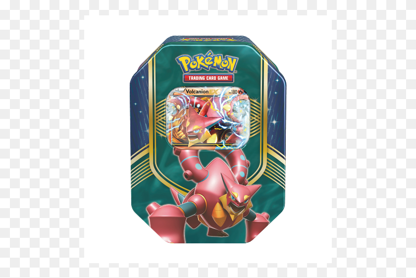 501x501 Pokemon Volcanion Ex Tin, Toy, Game, Arcade Game Machine HD PNG Download