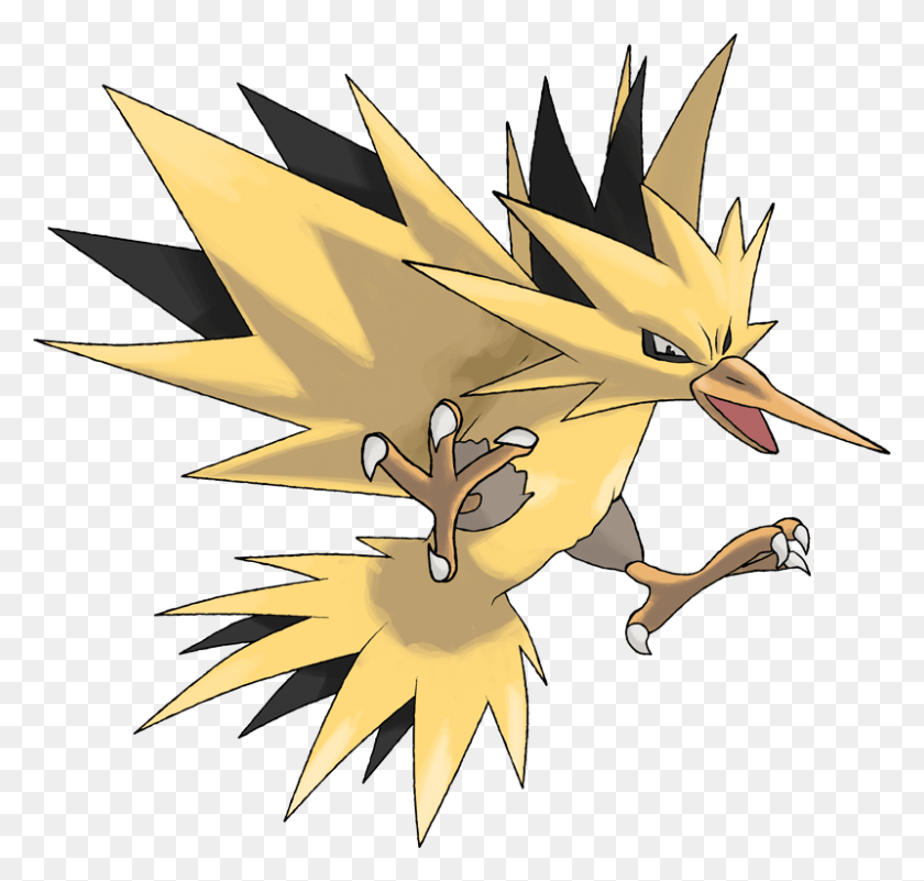 800x761 Pokemon Zapdos Is A Fictional Character Of Humans, Airplane, Aircraft, Vehicle HD PNG Download