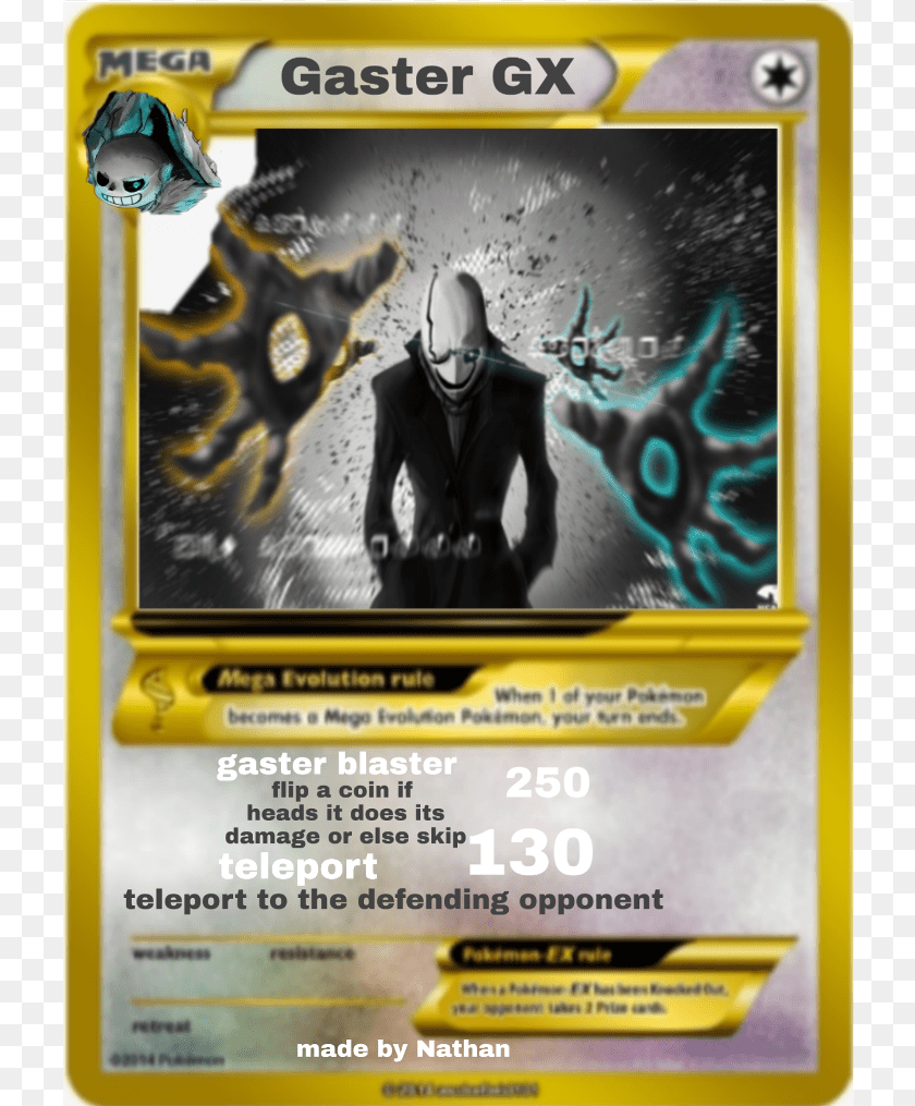 Pokmon Card Gaster Pokemon Card, Advertisement, Poster, Adult, Female Sticker PNG