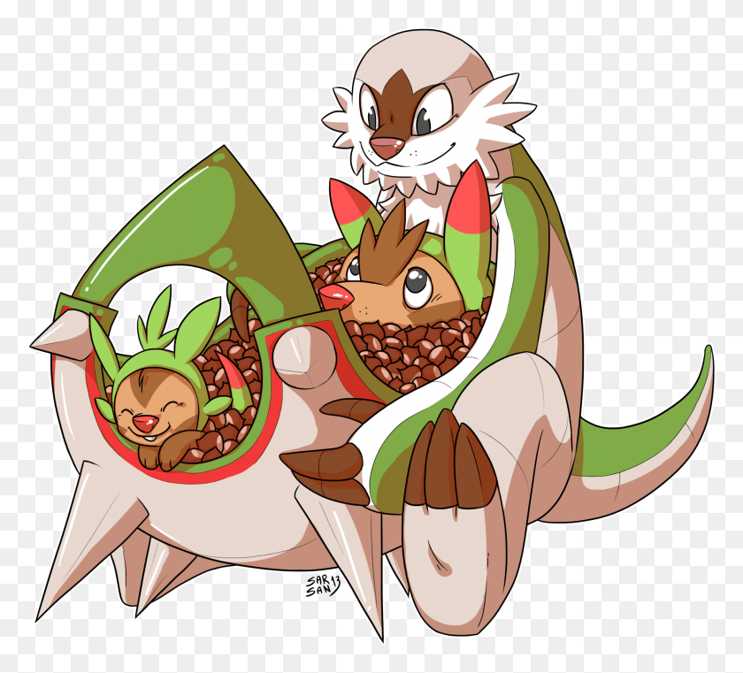 2069x1862 Pokmon Team Chespin Cartoon, Doodle HD PNG Download