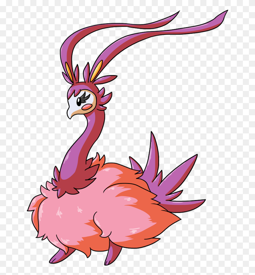667x847 Pokmon X And Y Ash Ketchum Pink Beak Chicken Vertebrate Aromatisse Pokemon, Bird, Animal, Dragon HD PNG Download