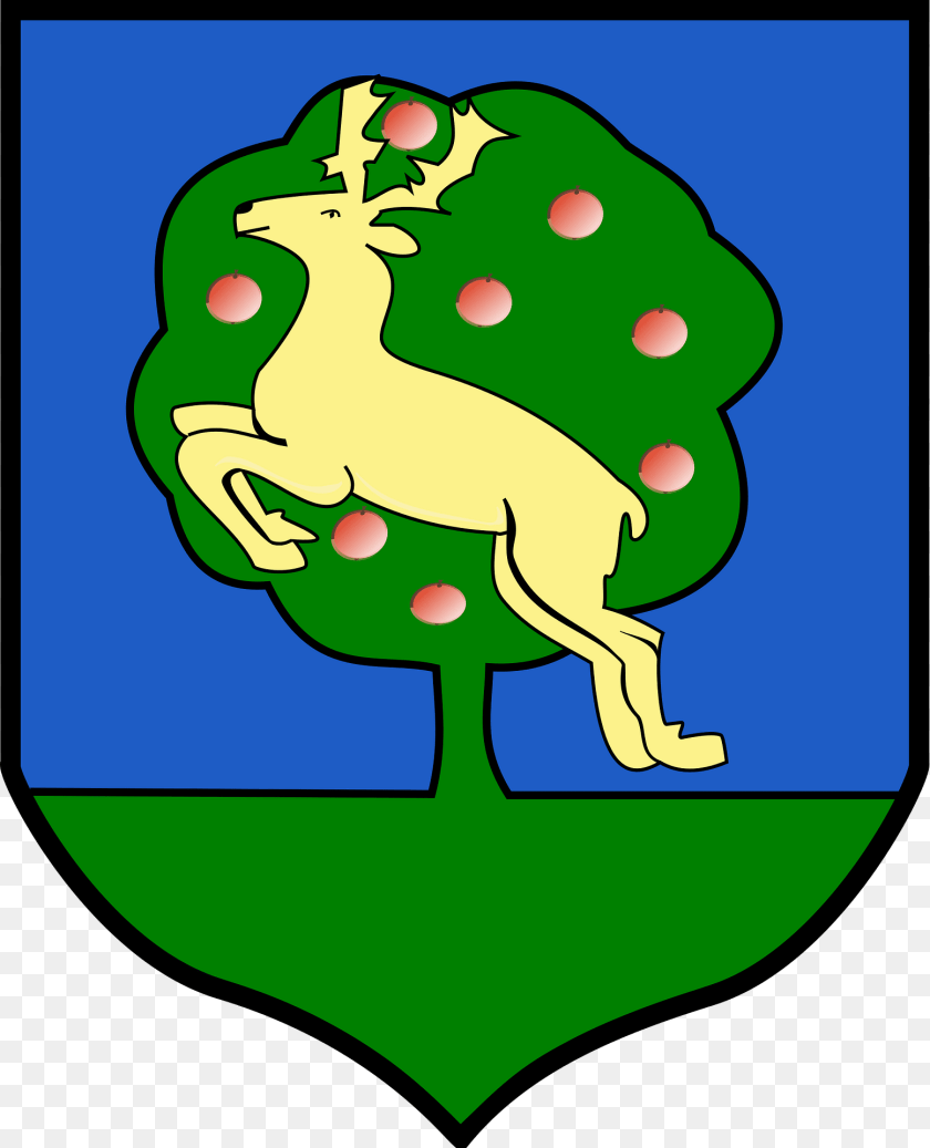 1555x1920 Pol Gmina Jeleniewo Coa Clipart, Animal, Deer, Mammal, Wildlife Sticker PNG