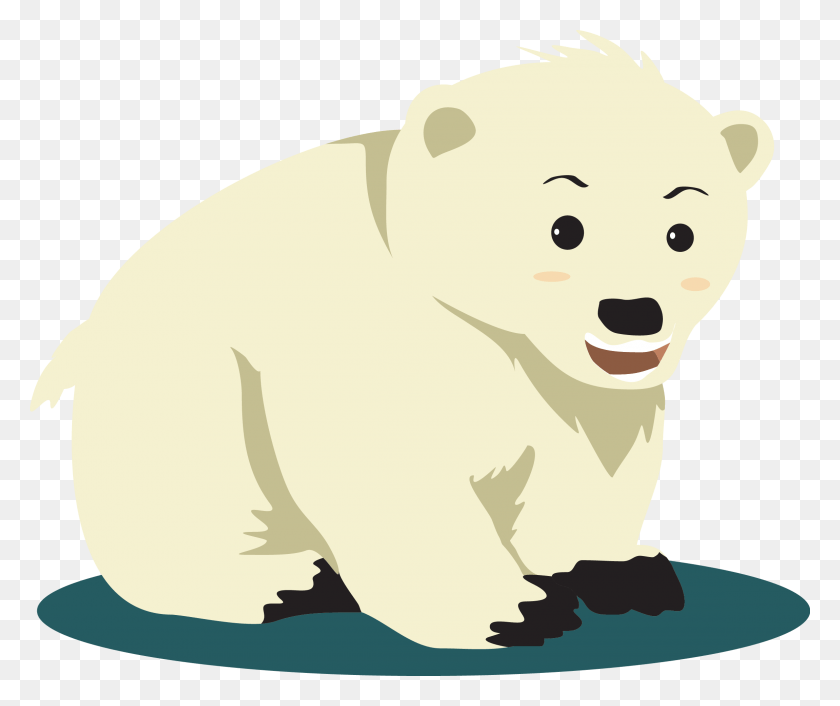 2301x1906 Polar Bear Clipart Mammal Transparent Polar Bear Cartoon, Wildlife, Animal, Bear HD PNG Download