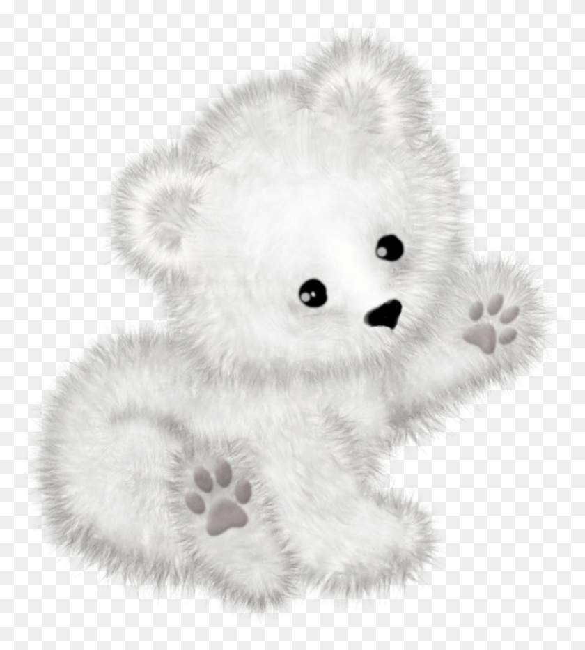 831x931 Polar Bear Clipart Teddy Bear, Toy, Plush HD PNG Download