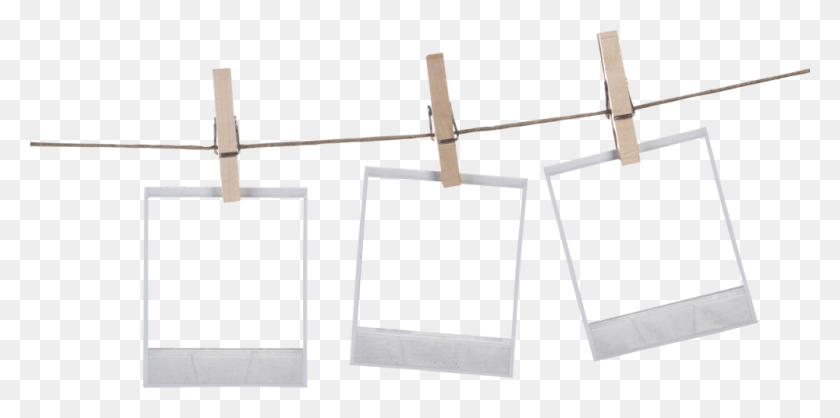 1000x459 Polaroid Frames Out To Dry Picture Frame, Cross, Symbol, Cowbell HD PNG Download