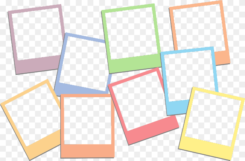 Polaroid Sticker Paper, Blackboard Clipart PNG