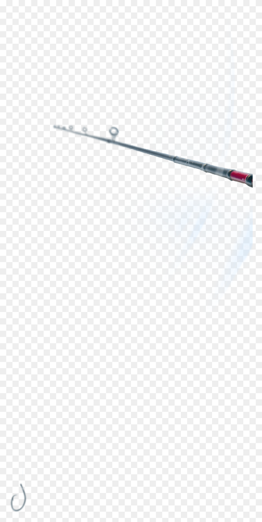 911x1884 Pole And Line Red Fishing Rod With Circle Hook Against Television Antenna, Pole Vault, Sport, Acrobatic HD PNG Download