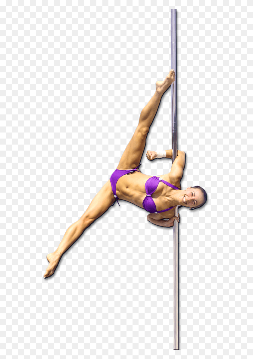 557x1132 Pole Dance Image With Transparent Pole Dance, Person, Human, Acrobatic HD PNG Download
