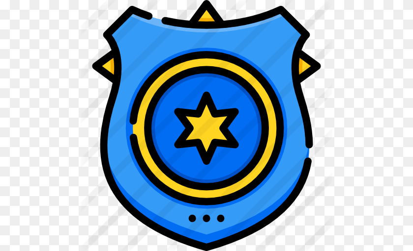 512x512 Police Badge, Armor, Symbol, Shield, Logo PNG