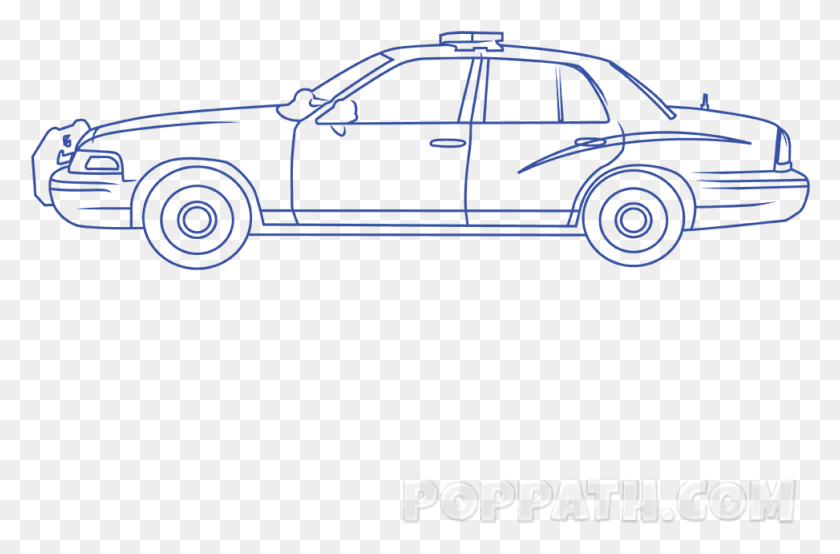 973x617 Police Car Drawing At Getdrawings Police Car, Car, Vehicle, Transportation HD PNG Download