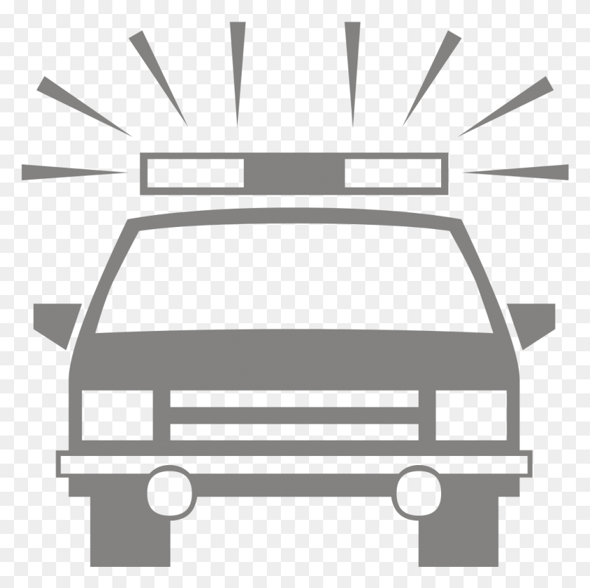 1016x1013 Police Car Silhouette, Vehicle, Transportation, Van HD PNG Download