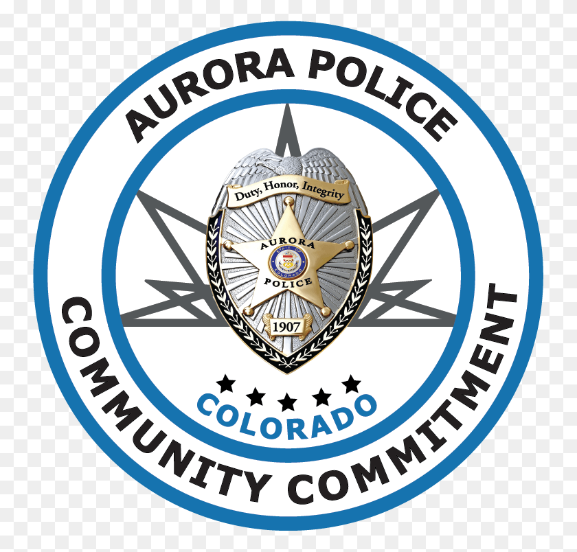 743x744 Police Dispatch 303 627 3100 General Information Aurora Police Department Logo, Symbol, Trademark, Emblem HD PNG Download