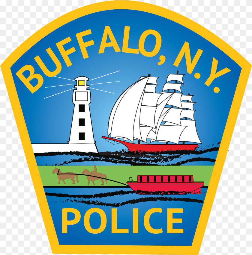 2335x2357 Police Logo Feb Buffalo Police, Badge, Symbol, Boat, Transportation PNG