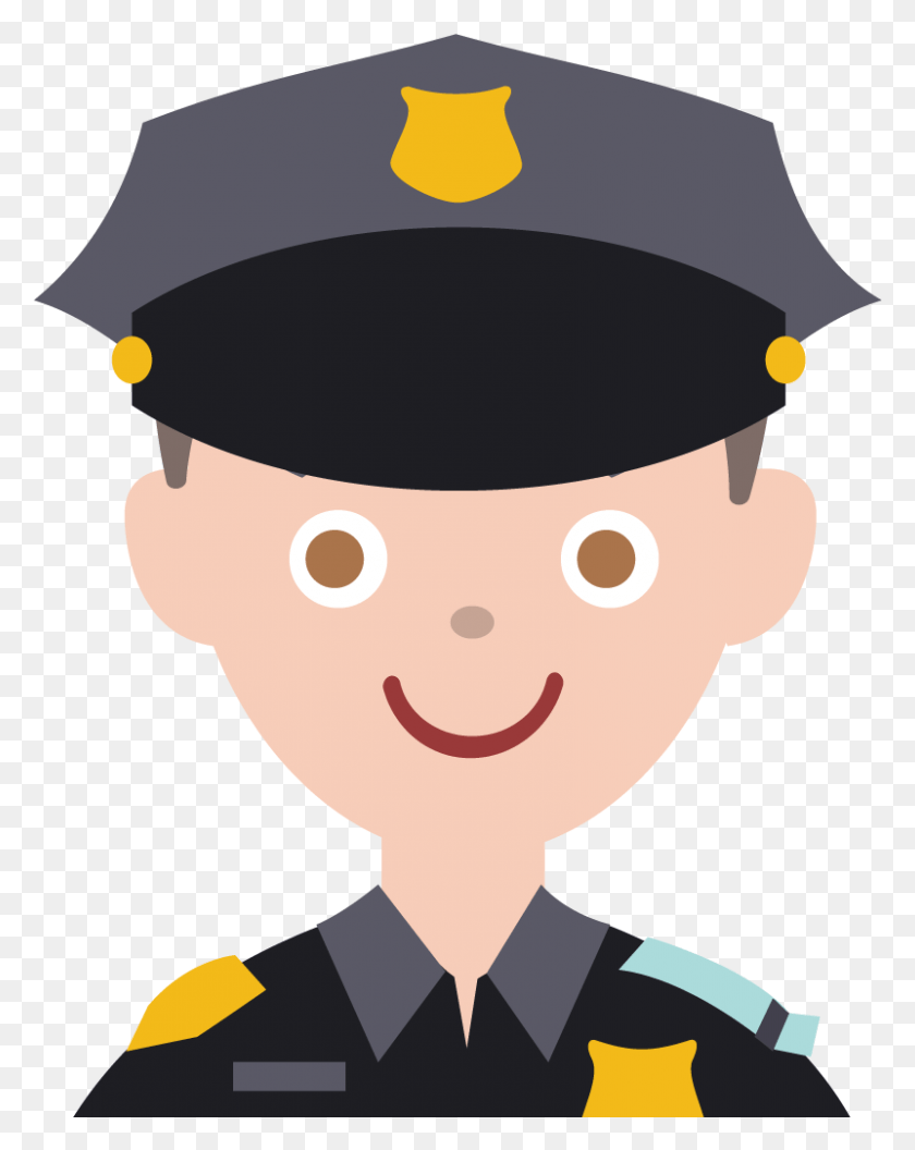 801x1023 El Oficial De Policía De Dibujos Animados Png / Persona Humana Hd Png