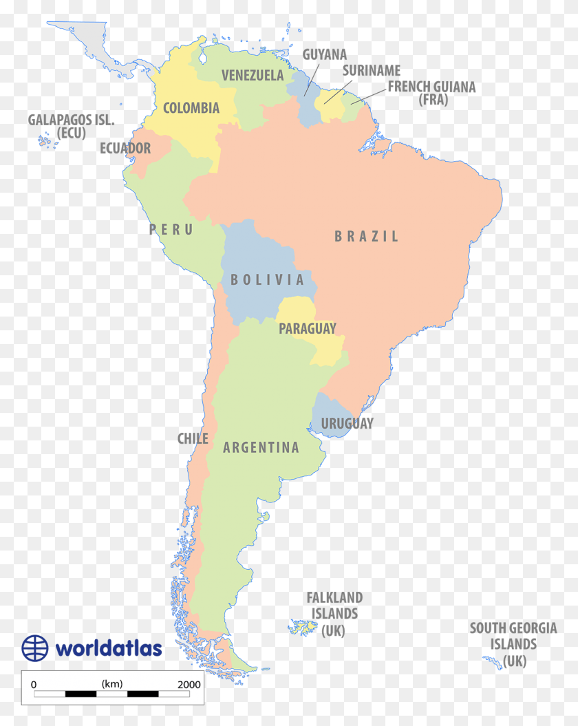 1134x1447 Политическая Карта Южной Америки, Латинская Америка, Городские Центры, Диаграмма, Атлас, Участок Hd Png Скачать