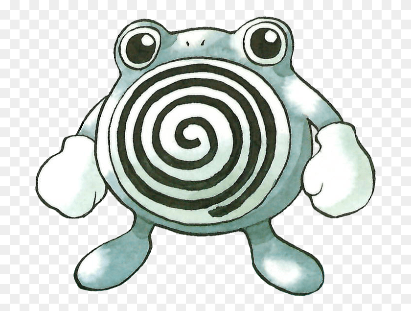 701x575 Poliwhirl From The Official Artwork Set For Pokemon Sugimori Poliwhirl, Animal, Zebra, Wildlife HD PNG Download